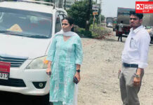 વાપી મ્યુનિસિપલ કોર્પોરેશનના ડેપ્યુટી કમિશ્નર આસ્થા સોલંકી દ્વારા રોડની ગુણવત્તાની ચકાસણી કરાઇ..