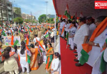 નવસારી શહેરમાં ‘હર ઘર તિરંગા, હર ઘર સ્વચ્છતા’ અભિયાન અંતર્ગત આજે ભવ્ય તિરંગા યાત્રાનું આયોજન..