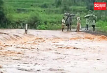 કપરાડા તાલુકાના આસલોણા ગામે રસ્તો પાણીના ધસમસતો પ્રવાહમાં ડૂબી જતાં અવરજવર બંધ..