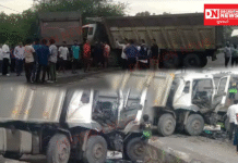 નવસારીના ધોળાપીપળા નજીક બે હાઇવા ટ્રક વચ્ચે ગંભીર અકસ્માત સર્જાયો…એક વ્યક્તિનું મોત..