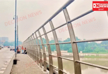 સેલવાસ નરોલી રોડ દમણગંગા નદી પુલ પર આત્મહત્યા રોકવા લગાવી રેલિંગ..