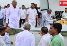 કપરાડામાં 100 કરોડના નિર્માણધીન ચેકડેમોના કામોનું MLA જીતુભાઈ ચૌધરી સાથે મંત્રી કુંવરજી બાવળિયાજીનું નિરીક્ષણ..