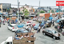 ખેરગામમાં ભારે વાહનોની અવરજવર વધતા ચારરસ્તા-દશેરા ટેકરી પર ટ્રાફિકની સમસ્યા..