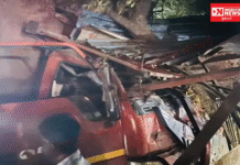 વાપીના બલિથા ગામમાં બ્રહ્મદેવ મંદિરમાં ટેમ્પોએ મોટી દુર્ઘટના સર્જી.. સદનસીબે ભક્તો હાજર ન હતા..