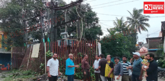 ધરમપુરમાં ટ્રાન્સફોર્મર પરથી બંધ લાઈનના છેડા કાપતી વખતે કામદાર નીચે પટકાતા હાલત ગંભીર..