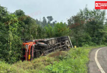 ડાંગના બારીપાડા નજીક પીકઅપ તો નડગખાદી નજીક ટેમ્પો પલટ્યો..વાહનચાલકોનો ચમત્કારિક બચાવ