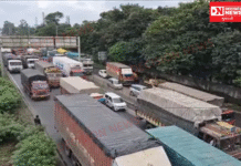 અંકલેશ્વર નજીક નેશનલ હાઇવે નંબર 48 પર ગંભીર ટ્રાફિકજામ..