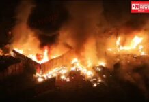 અંકલેશ્વર નજીક NH 48 પર આવેલા નોબલ સ્ક્રેપ માર્કેટમાં ભારે આગ ફાટી નીકળી..