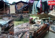 ચીખલી તાલુકાના માંડવખડક ગામમાં ભૂંકપના તીવ્ર આંચકાથી મંગુભાઈનું ઘર જમીનદોસ્ત..!