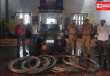 D.G.V.C.L ના વીજતાર ચોરોની ધરપકડ સાથે 3,52,000/- ના મુદ્દામાલ ઝડપી પાડતી વાંસદા પોલીસ ટીમ…