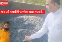 સાંસદ મનસુખ વસાવાએ રોડની સામગ્રીમાં બળેલું તેલ ભેળવીને કામગીરી કરતાં કોન્ટ્રાકટરને જાહેરમાં ખખડાવ્યો..!