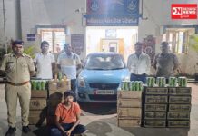 વાંસદા પોલીસની ટીમે 5,59,900 લાખના દારૂના મુદૃામાલ સાથે આરોપીને બાતમી આધારે દબોચી લીધો.. એક વોન્ટેડ