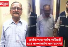 1,02,46,949 કરોડની ગેકાયદેસરની મિલકત ભેગી કરનાર ખાણ ખનીજ વિભાગનો અધિકારી ACB ના હાથે ઝડપાયો..