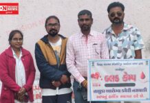 નસવાડી તાલુકા આરોગ્ય કેન્દ્ર ખાતે ભવ્ય રક્તદાન શિબિર યોજાઈ: ગ્રામજનો અને શિક્ષકોએ બતાવ્યો ભારે ઉત્સાહ