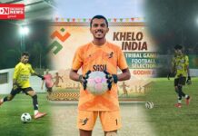 નવસારીના આદિવાસી યુવા ખેલાડી હિતેન પટેલે ફૂટબોલમાં મેળવી રાષ્ટ્રીય સ્તરની સિદ્ધિ..