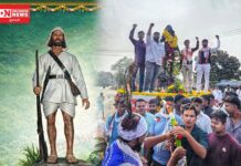 ગુજરાતમાં પ્રથમવાર આદિવાસી સમાજ દ્વારા ટાંટિયા મામા ભીલની પ્રતિમાનું અનાવરણ..