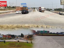 ખારેલ દિલ્હી મુંબઈ એક્સપ્રેસવે ખારેલ એકઝિટ પોઇન્ટ સ્પીડબ્રેકરના અભાવે મોતનો રસ્તો બનશે તો જવાબદાર કોણ ?