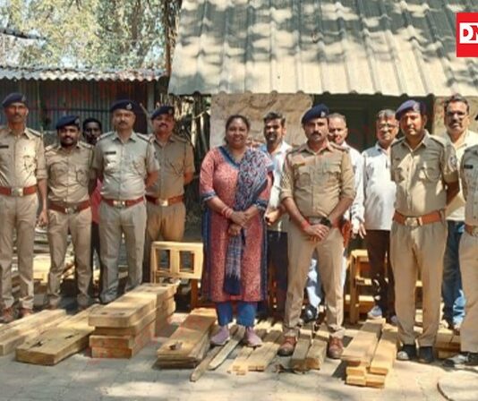 1,65,000 પરમીટ વગરના સાગના લાકડા પકડતી ડાંગ જિલ્લા દક્ષિણ વન વિભાગની ટીમ..