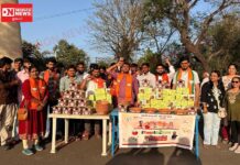 વિશ્વ ચકલી દિવસ નિમિત્તે ભાજપ યુવા મોરચા વલસાડ તાલુકા દ્વારા ચકલી ઘર અને કુંડા વિતરણ કાર્યક્રમ..