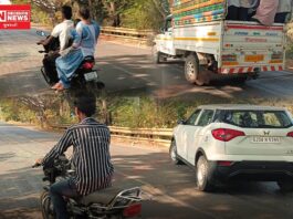 વાંસદા-ધરમપુરમાં ખાનપુર આંબતલાટ પાસે નાનું પુલિયું બેસી જતાં અકસ્માતનો ભય: NH-56 તંત્રની નિષ્ક્રિયતા..!