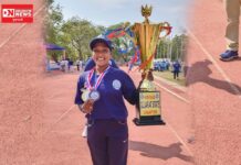 વાંસદા હોમગાર્ડ યુવતી સારા ગાયનએ એથ્લેટિક્સમાં રાજ્યકક્ષાએ ડંકો..