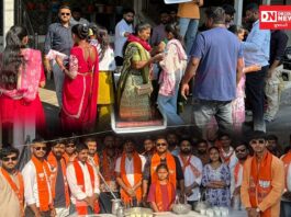 ચૈત્ર નવરાત્રી નિમિત્તે પારનેરા ડુંગર પર માતાજીના ભક્તો માટે તાલુકા યુવા મોરચા દ્વારા નિશુલ્ક છાસ વિતરણ કાર્યક્રમ..