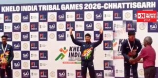 ડાંગના સંતોષ ગાંવિતે ખેલો ઇન્ડિયા ટ્રાઇબલ ગેમ્સ 2026 ની 400 મીટર દોડમાં જીત્યો ગોલ્ડ મેડલ, આદિવાસી સમાજને આપ્યો ગૌરવ