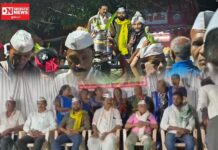 ધરમપુરના રાજપુરી તલાટ ખાતે ધનારૂપા મંદિરના જીર્ણોધ્ધાર માટે યોજાયો ભવ્ય જનજાગૃતિ કાર્યક્રમ..