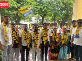 આમ આદમી પાર્ટીએ નવસારીની તાલુકા પંચાયતની પાંચ બેઠકો પર ભરી ઉમેદવારી.. શું કહ્યું AAP પ્રમુખ પંકજ પટેલે..