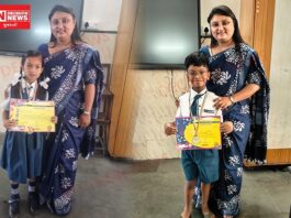 ખેરગામના નિદિવા અને દિવમે નેશનલ ટેલેન્ટ ઓલીમ્પયાડમા રાજય સ્તરે ઉત્કૃષ્ટ પ્રદર્શન કરી મેળવ્યો એવોર્ડ..