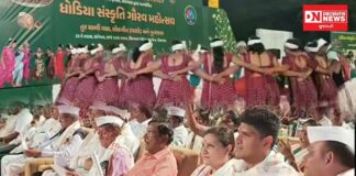 ધોડિયા સંસ્કૃતિ ગૌરવ મહોત્સવનું સાંસદ કલાબેન ડેલકરની ઉપસ્થિતિમાં ભવ્ય આયોજન, સેલવાસા સ્ટેડિયમમાં છવાયા તુર થાળીના વાદ્ય