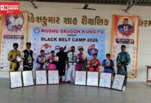 ‘વુશું ડ્રેગોન કુંગ ફૂ’ માં વલસાડ જિલ્લાના આઠ તાલીમઓ બ્લેક બેલ્ટની પદવી અનાયત