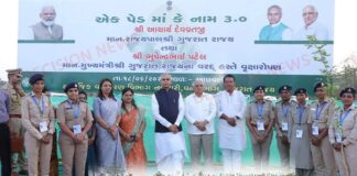 રાજ્યપાલ અને મુખ્યમંત્રીએ ખેરગામના આછવણી ગામમાં કર્યું વૃક્ષારોપણ, ‘એક પેડ માં કે નામ 3.0’ અભિયાનને આપ્યો વેગ