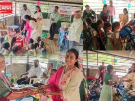 નાનાપોંઢાની ઓઝરડા બારી ફળિયા પ્રાથમિક શાળામાં ઉજવાયો ઉત્સાહભેર શાળા પ્રવેશોત્સવ..