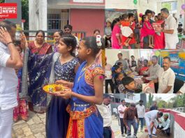 શાળા પ્રવેશોત્સવ: ધારાસભ્ય જીતુ ચૌધરીએ વારોલી જંગલ પ્રા. શાળામાં નાનાં ભૂલકાઓને પ્રવેશની પાઠવી શુભેચ્છાઓ..