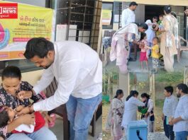 આજે પોલિયો રવિવાર: ખેરલાવ ગામે નાના બાળકોને પોલિયોના ટીપાં પીવડાવવામાં આવ્યા
