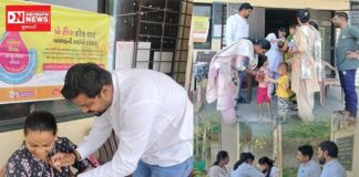 આજે પોલિયો રવિવાર: ખેરલાવ ગામે નાના બાળકોને પોલિયોના ટીપાં પીવડાવવામાં આવ્યા