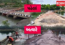 ધરમપુરમાં વરસાદી પૂરથી શેરીમાળ અને કાગંવી ગામને જોડતો ચેકડેમ કમ કોઝવે ભારે નુકસાન: DECISION NEWS ના રિપોર્ટ બાદ સમારકામ