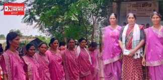 વિશ્વ આદિવાસી દિવસની માંડવીના લાખગામના મહિલા સરપંચ દીનાબેન ચૌધરીની આગેવાનીમાં ઉત્સાહભેર ઉજવણી
