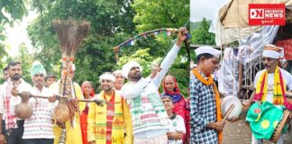 ધરમપુરના અંતરિયાળ આંબોસી ભવઠાણ ગામે વિશ્વ આદિવાસી દિવસની અનોખી ઉજવણી: રેલી, વૃક્ષારોપણ અને પ્રતિભાઓનું સન્માન
